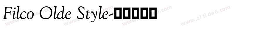 Filco Olde Style字体转换